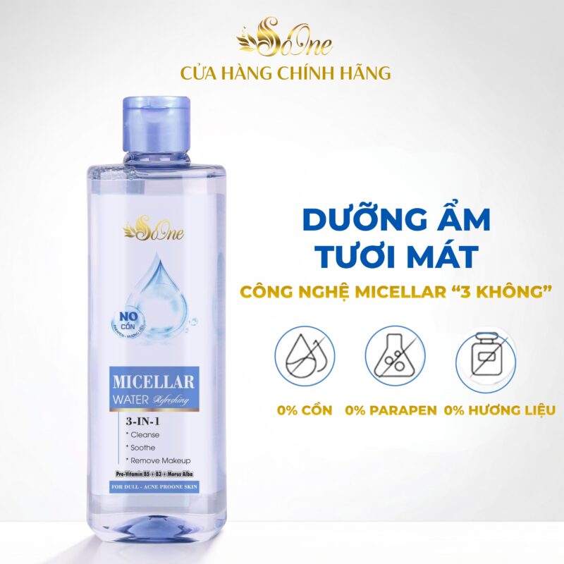 nước tẩy trang tươi mát Soone da dầu mụn